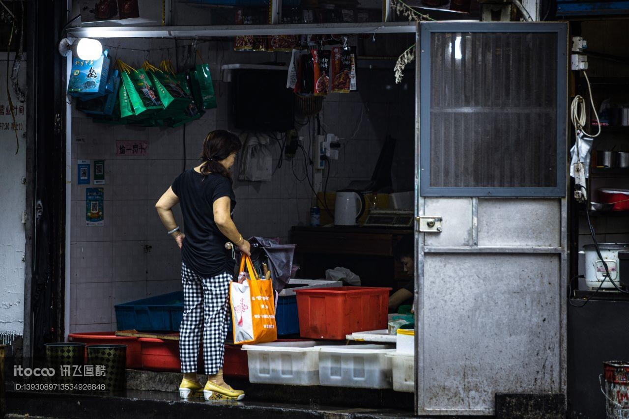 店铺,顾客,女性