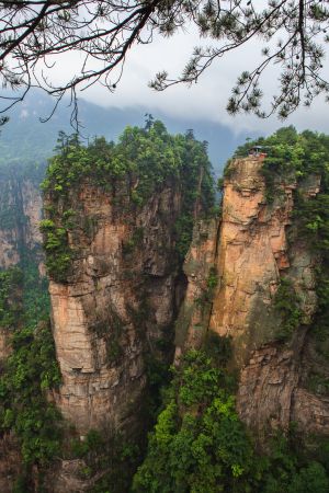 山川,峡谷,中国,张家界,森林,自然风光,湖南,天空