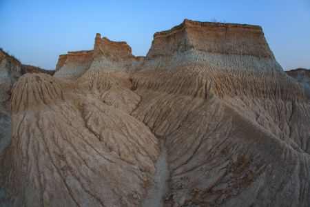 戈壁,荒漠,自然风光,山西,大同土林,大同,天空,全景