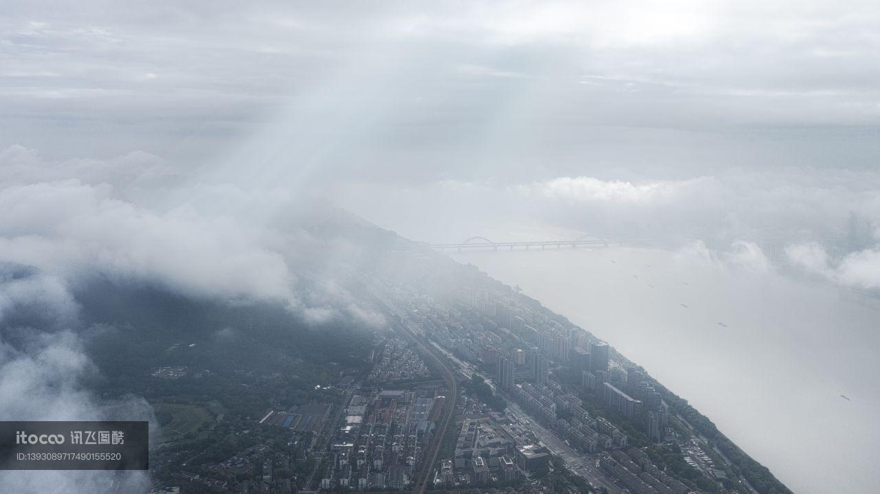 自然风光,天空,雾