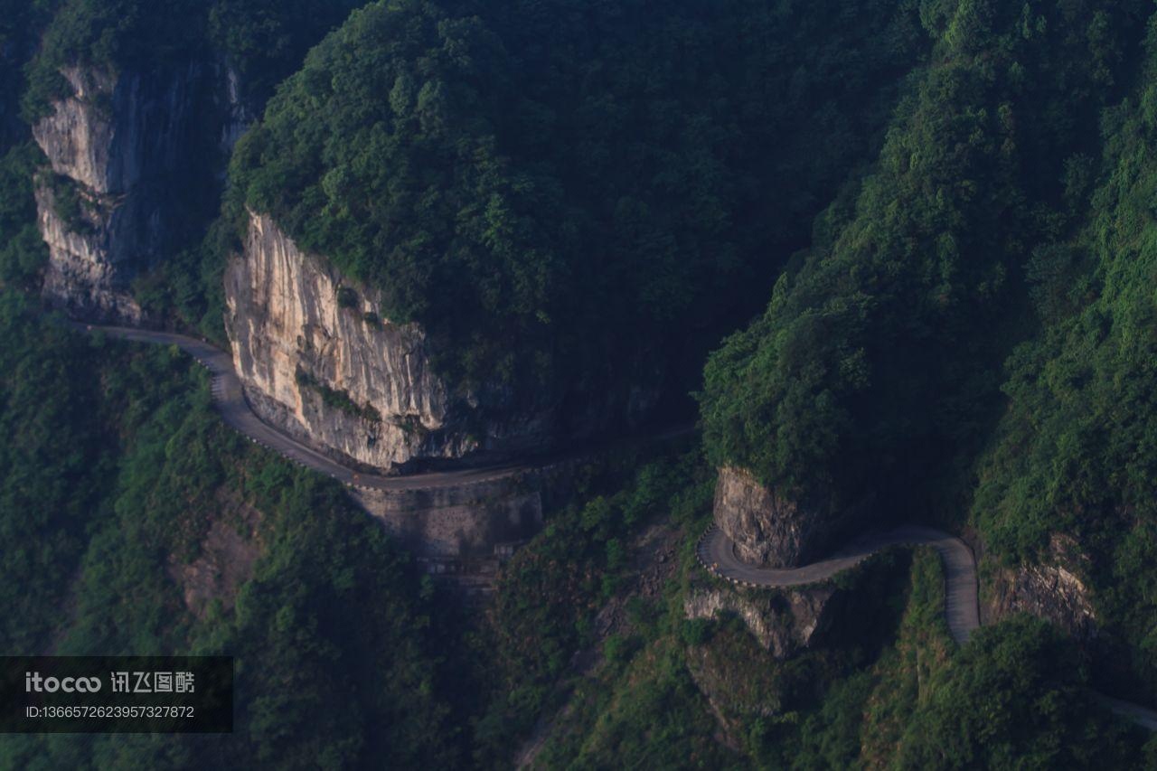 山川,公路,峡谷