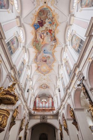 德国,建筑,教堂,仰拍,教堂内部,传统建筑,慕尼黑,城镇,国外