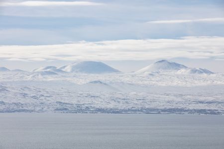 冰雪,山峦,塞凡湖,国外,自然风光,湖泊,亚美尼亚