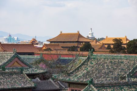 建筑,北海公园,故宫,传统建筑,城镇,中国,北京,历史古迹,宫殿,城楼