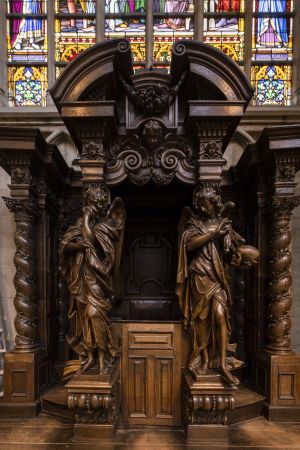 教堂,教堂内部,雕塑,建筑,城镇,历史古迹,宗教文化,比利时