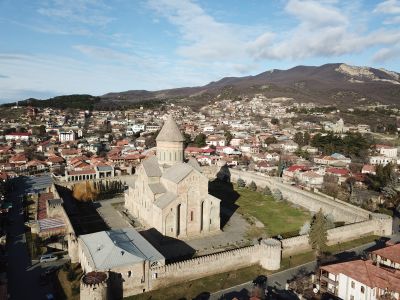 建筑,城镇,国外,格鲁吉亚,山川