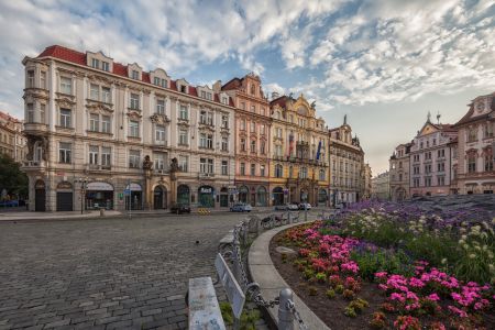 建筑,现代建筑,国外,城镇,天空,白云,捷克