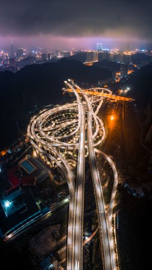 道路,城市道路,俯瞰,城镇,都市