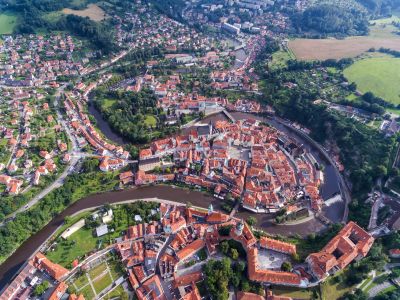 民居,建筑,自然风光,村镇,植物,国外,捷克
