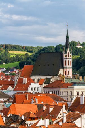 现代建筑,城镇,建筑,江河,村镇,国外,捷克