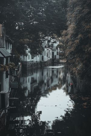 建筑,湖泊,苏州,生活工作,中国,自然风景