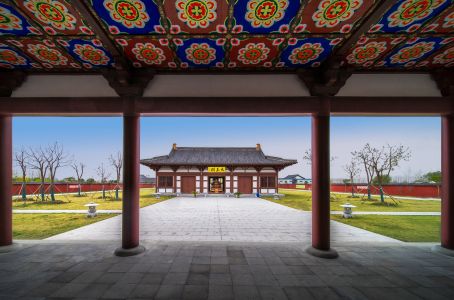 建筑,传统建筑,中式传统建筑,城镇,天空,白云,博物馆