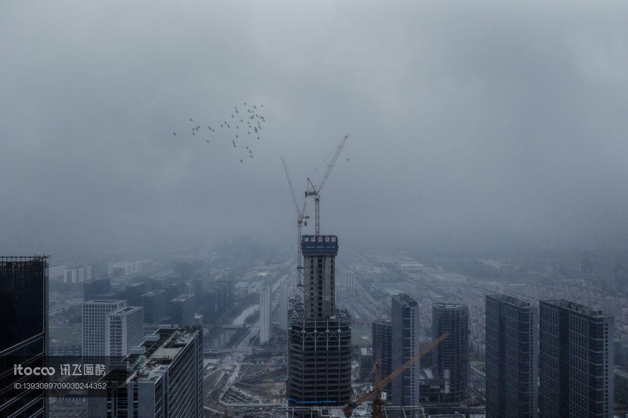 建筑,城镇,天空