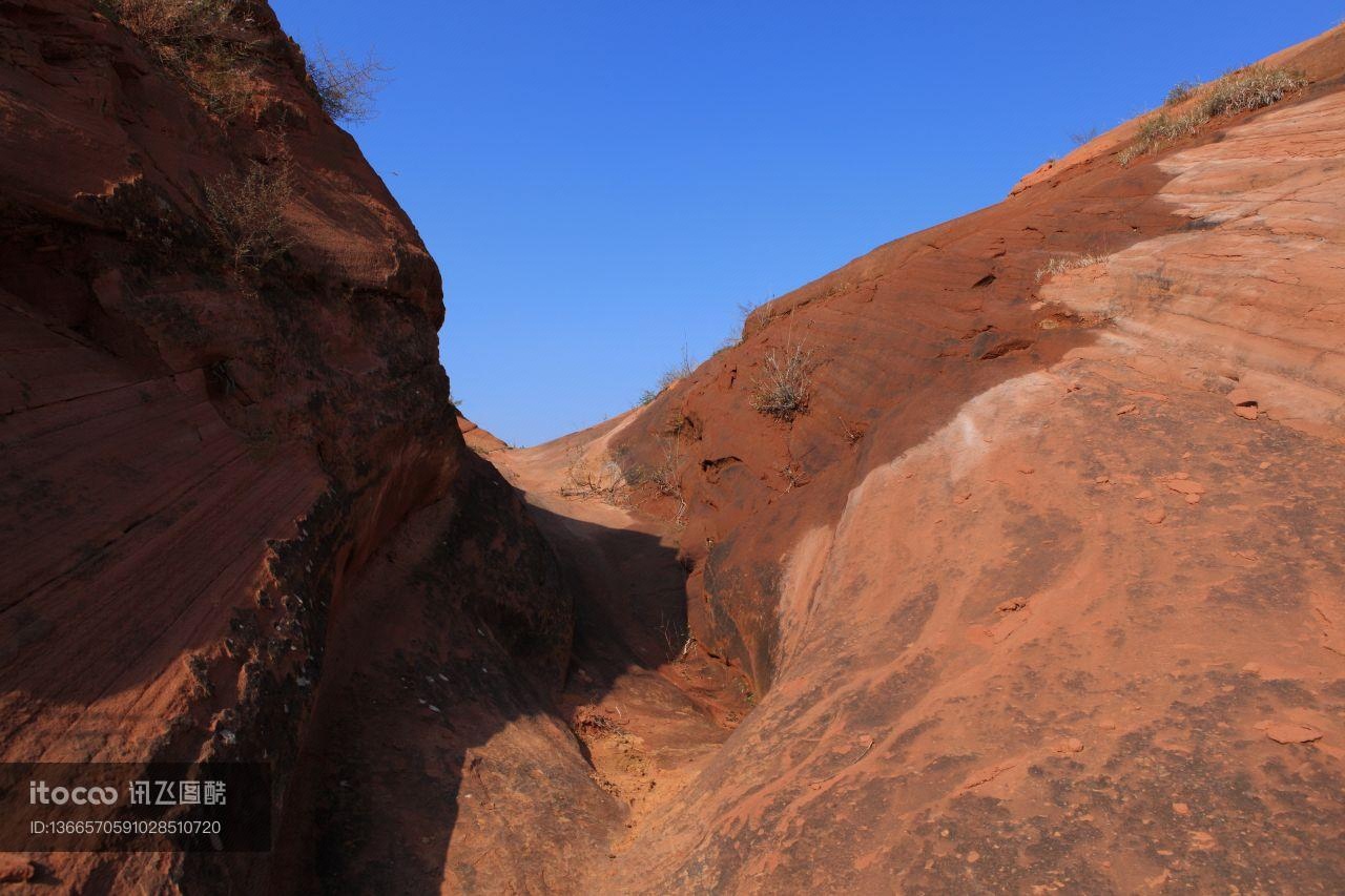 山川,黄土高坡,自然风光