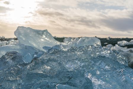 自然风光,冰雪,特写,日落
