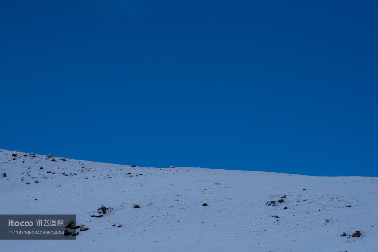 天空,雪原,自然风光