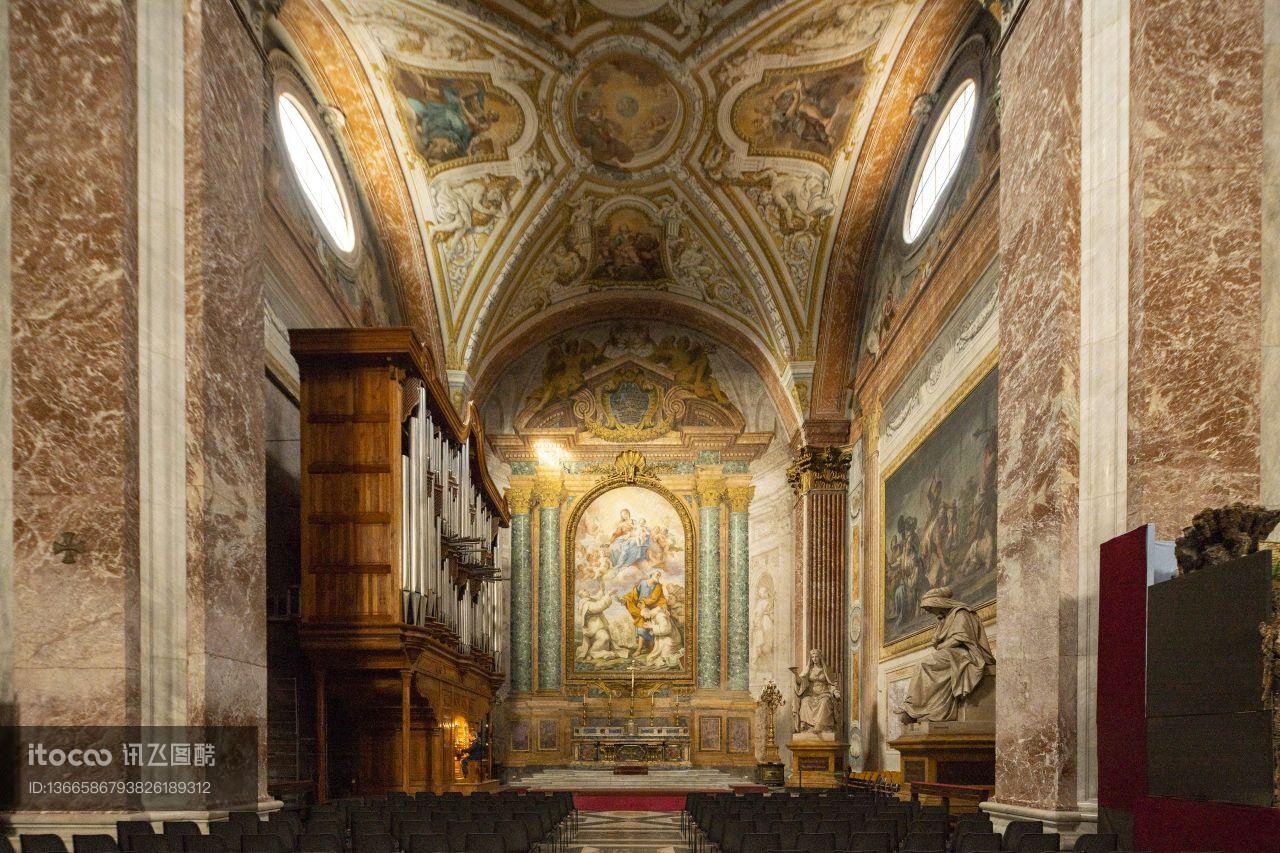 教堂内部,罗马,建筑