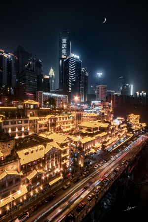 建筑,建筑夜景,都市夜景,城市夜景,夜景摄影,城镇,天空,道路,景点,夜晚,俯瞰