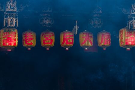 灯笼,台湾,城镇,寺庙