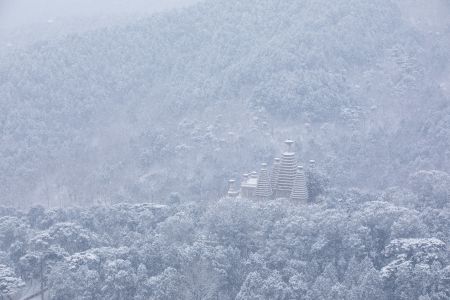 寺庙,建筑,冰雪,碧云寺,自然风光,山川,森林,中国,北京,历史古迹