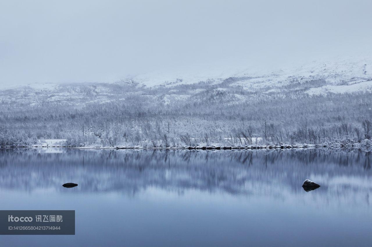 山峦,自然风景,冰雪