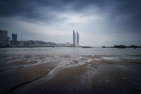 海滩,自然风光,海洋,岩石,天空,全景