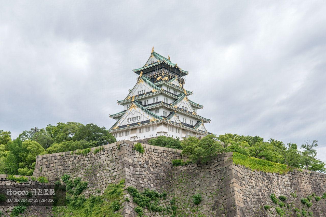 传统建筑,城楼,城镇