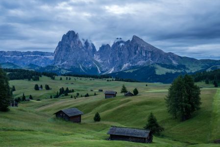 自然风光,山川,平原,树木,青草