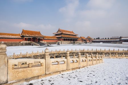 北京,景点,历史古迹,雪,冬天,城镇,建筑