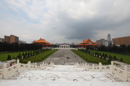 现代建筑,台北,建筑,城镇,中国,台湾,雕像