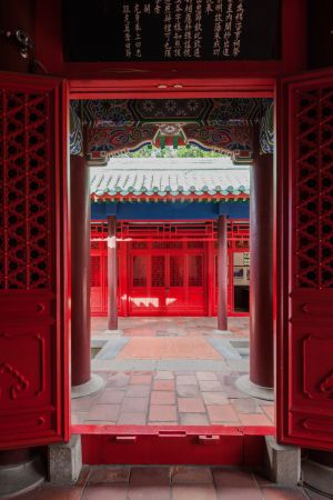 传统建筑,中式传统建筑,台中,建筑,城镇,宗教文化,台湾,中国