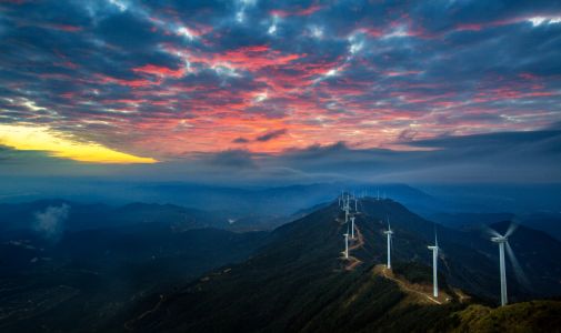 天空,山川,气候气象,卷积云,霞光,自然风光
