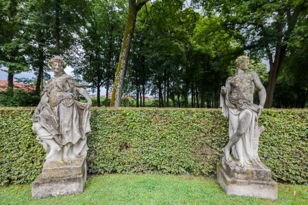 雕像,德国,建筑,树木,灌木,拜罗伊特,城镇,生物,特写,植物,国外