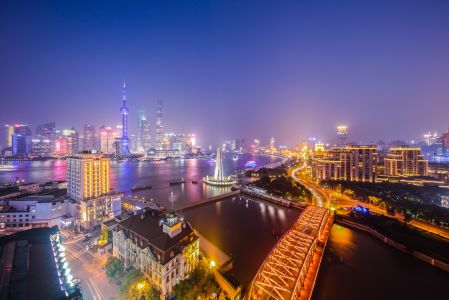 建筑,都市,夜晚,现代建筑,建筑夜景,城镇,中国,上海