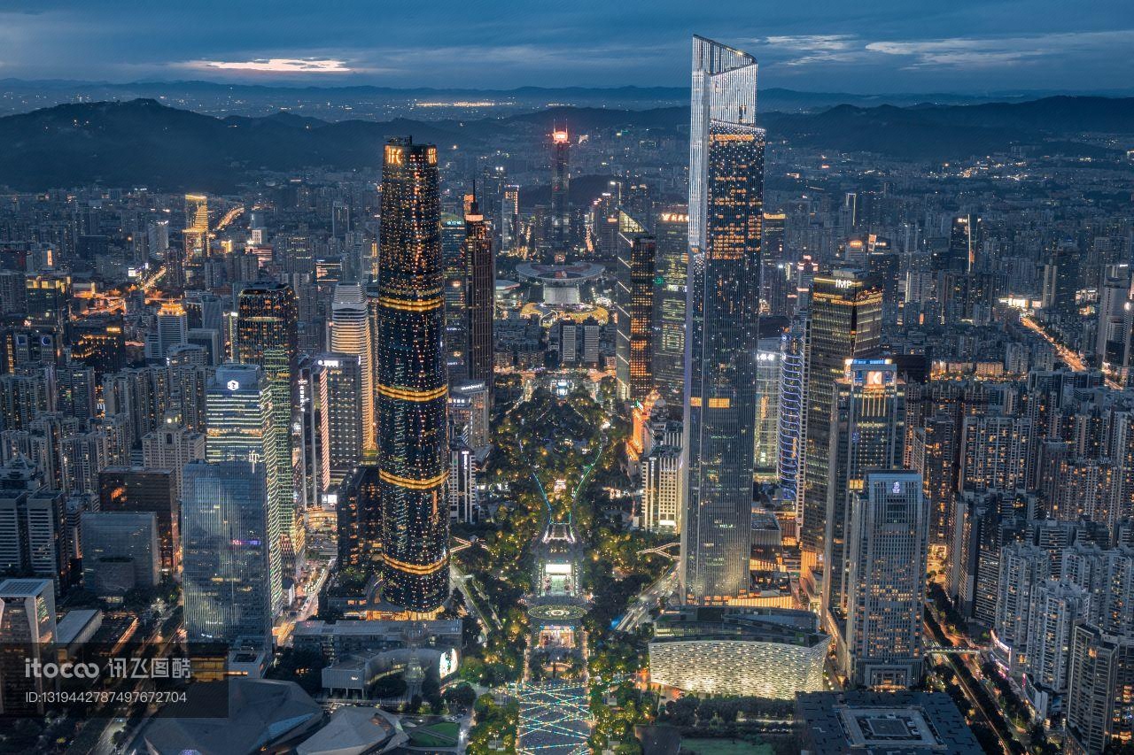 都市,建筑夜景,都市夜景