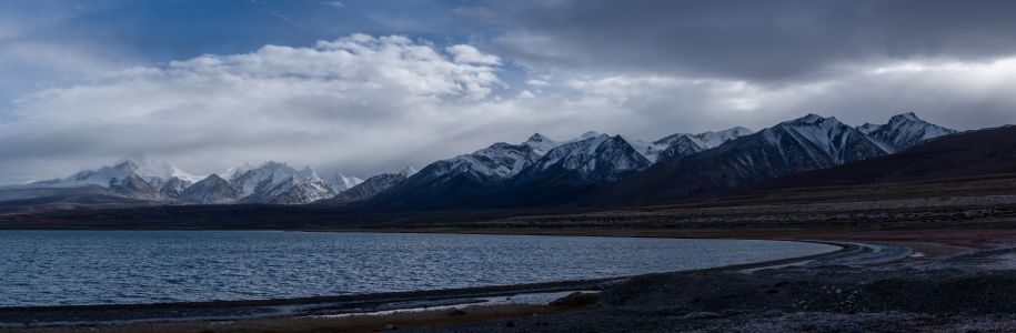 湖泊,雪山,冰雪,自然风光,山川,天空