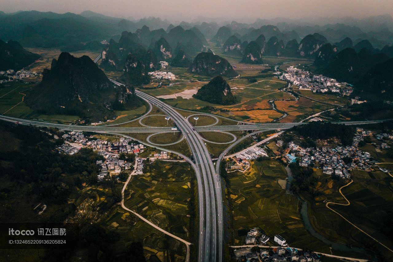 山川,高速,公路