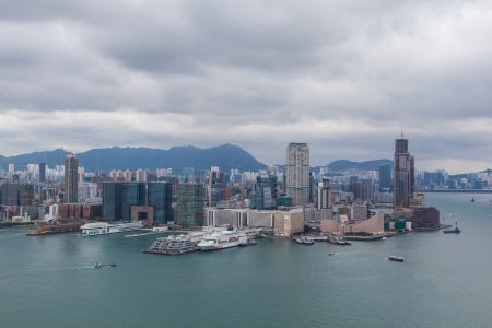 香港,城镇,江河,都市,建筑
