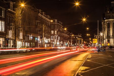 荷兰,建筑夜景,街道,国外,城镇,夜晚,建筑