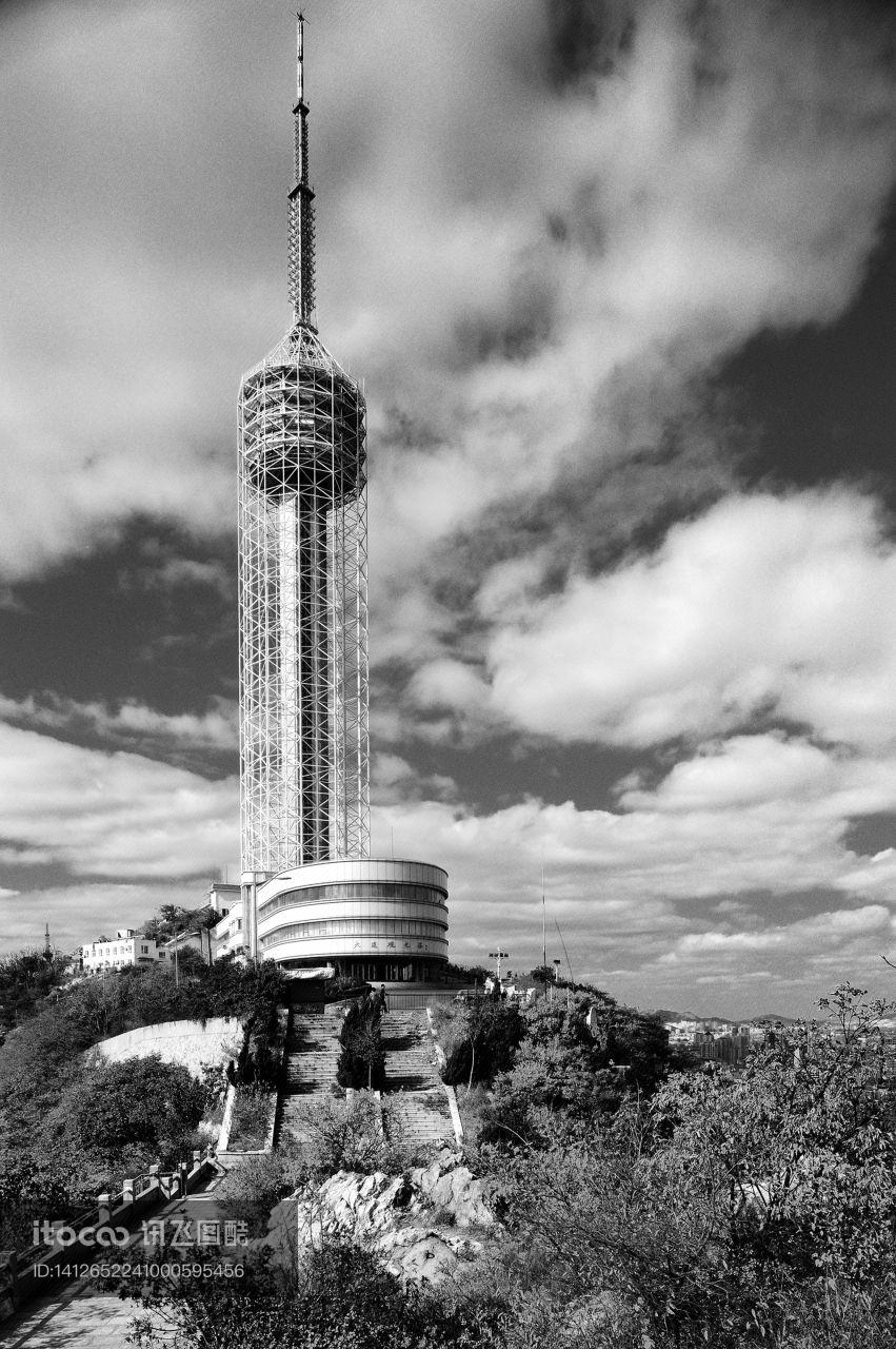 建筑,大连观光塔,大连广播电视塔