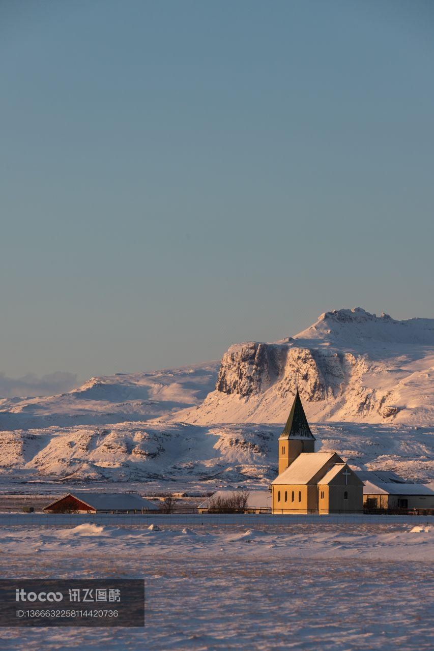 冰岛,教会山,自然风光
