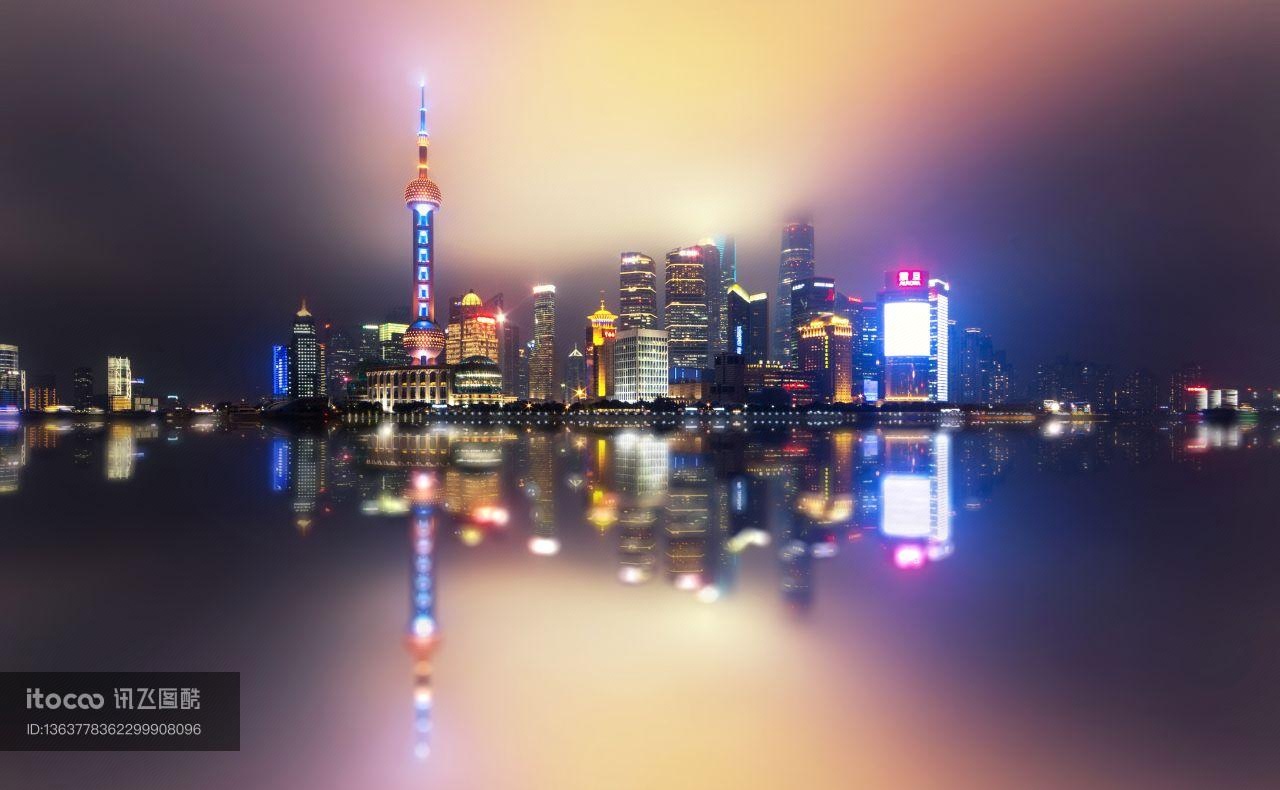 上海,建筑,都市
