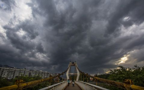 建筑,乌云,现代建筑,桥梁,天空,自然风光