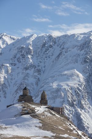 自然风光,雪山,格鲁吉亚,天空,国外