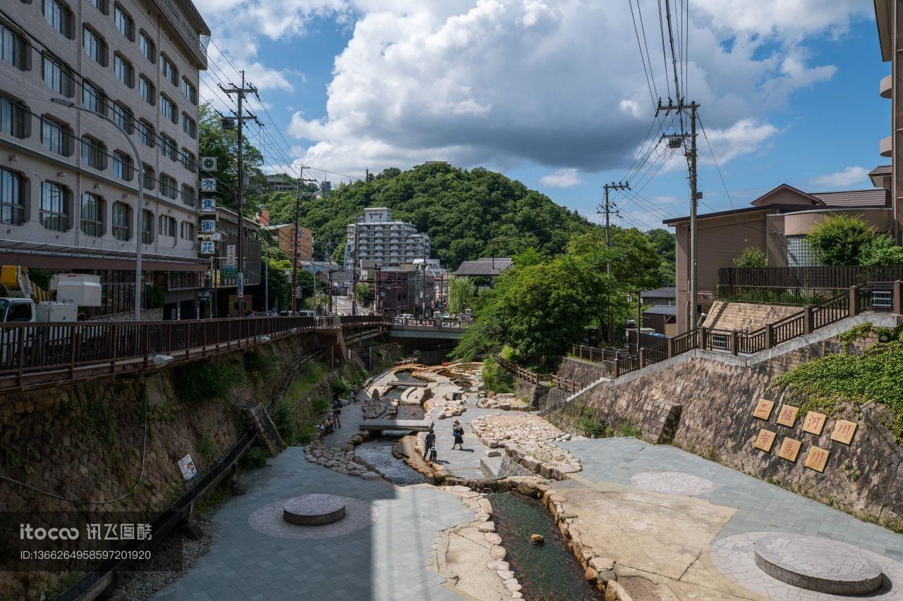 建筑,现代建筑,城市街道