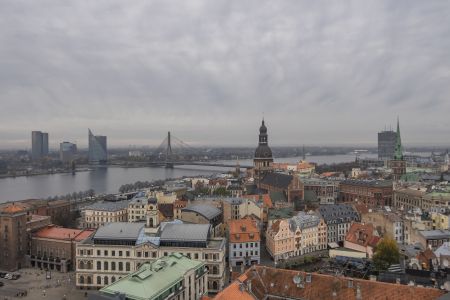 建筑,拉脱维亚,现代建筑,国外,城镇,江河