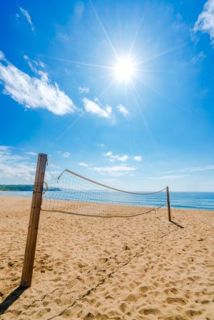 自然风光,沙滩,太阳,海洋,天空,白云