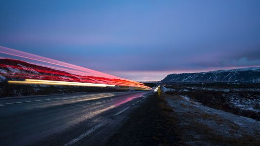 天空,霞光,冰雪,自然风光,白云,冰岛