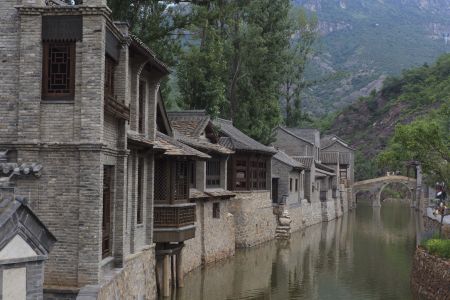 村镇,城镇,古北水镇,建筑,江河,中国,北京