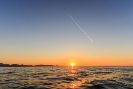 天空,日落,霞光,自然风光,太阳,海洋
